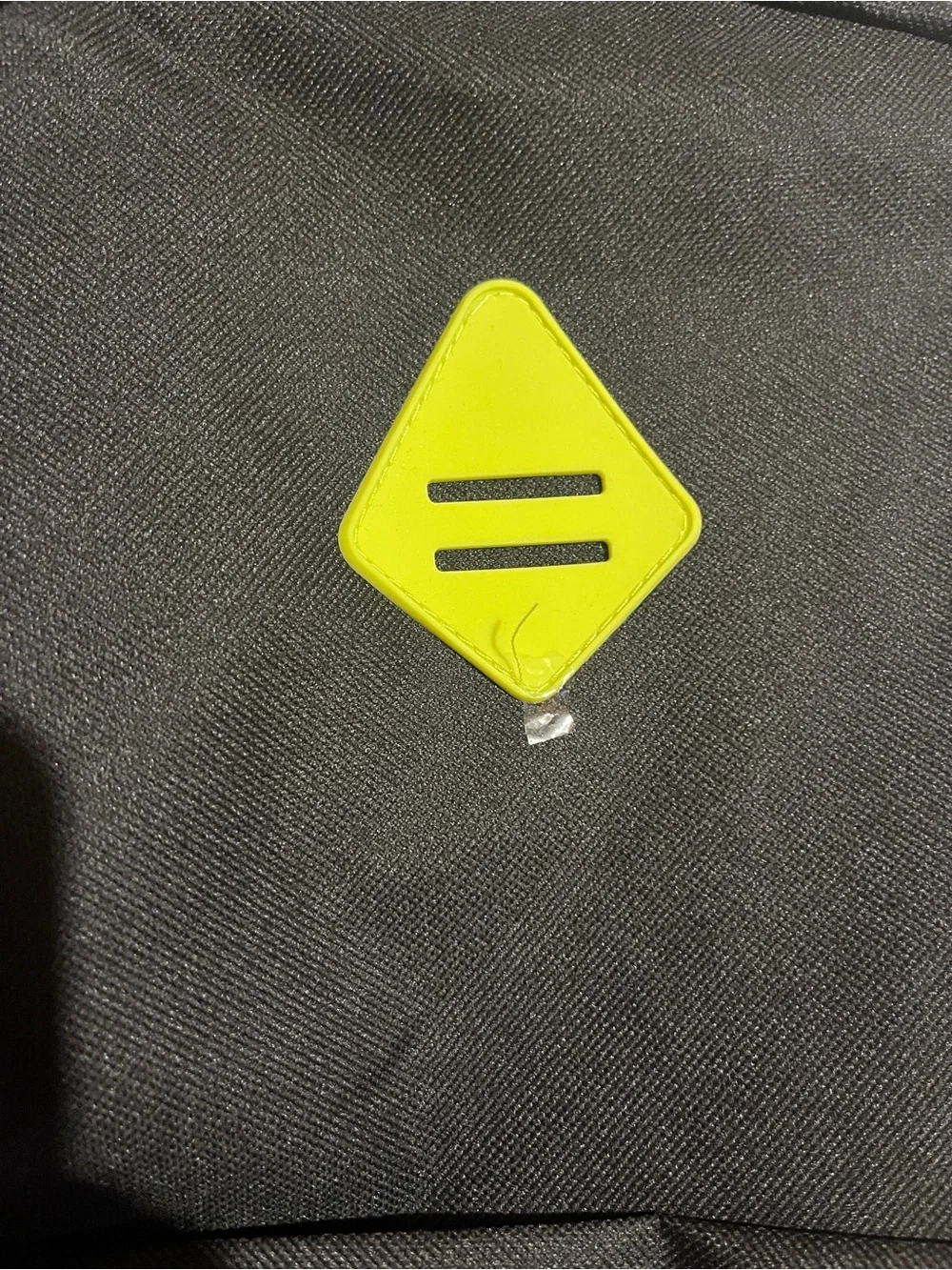 Black Backpack with Neon Accent